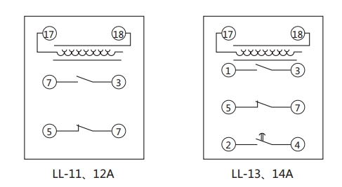 LL-13A继电器内部接线