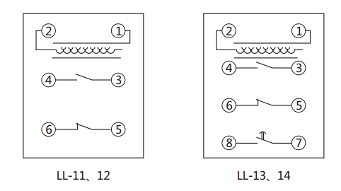 LL-12继电器内部接线