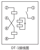 DD-1/50接地继电器外引接线图
