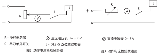 DLS-5/3双位置继电器检验与调试线路图